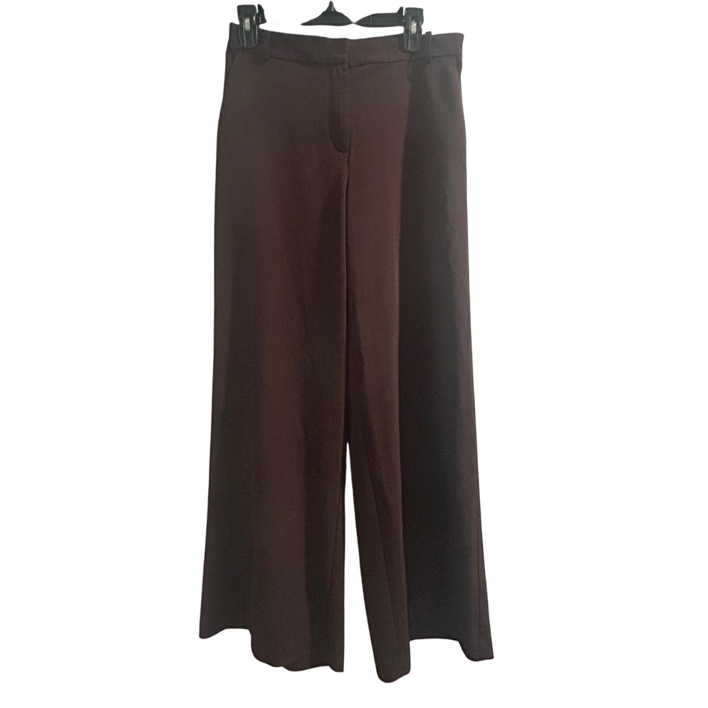 Elegant Brown Wide-Leg Pants